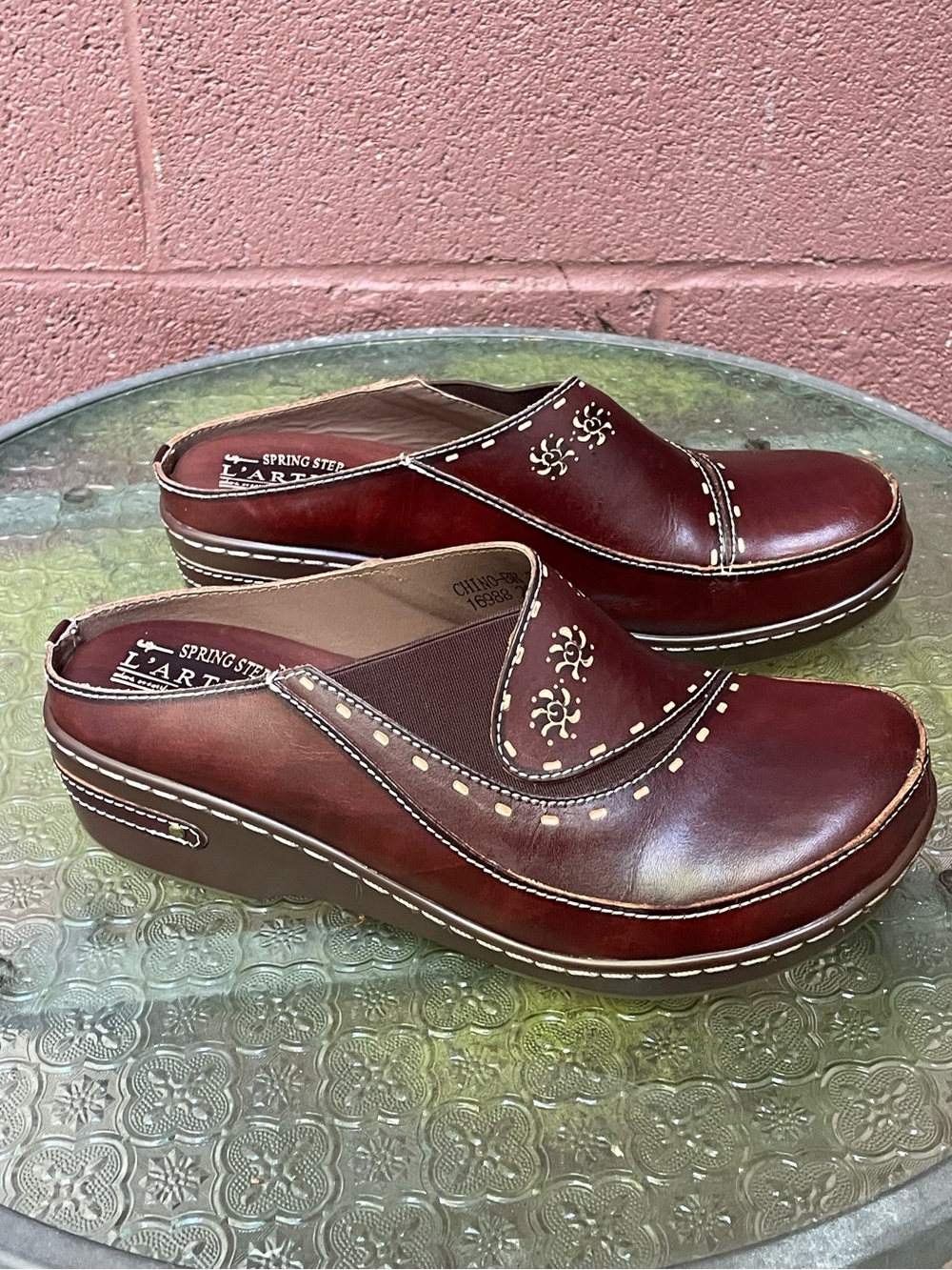 Spring Step L'Artiste CHINO Clogs Size 39